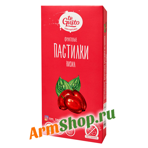 Фруктовые пастилки "Кизил" 90 гр "te Gusto"