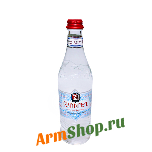 Природная родниковая вода "Бюрег" 0,5л. б/г ст. винт. 