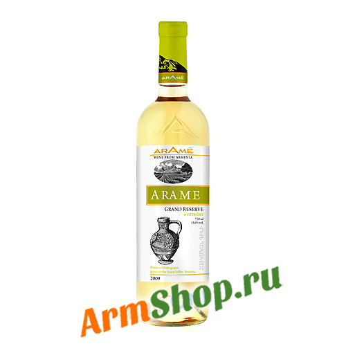 Вино "Араме" Виноградное Белое сухое 0,75л 13% 