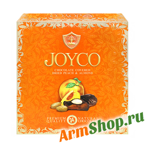 Персик в шоколаде с миндалем JOYCO Grand Candy, 190 г.