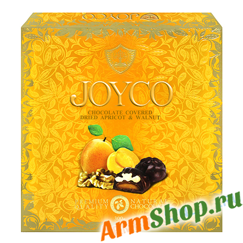 Курага в шоколаде с грецким орехом JOYCO Grand Candy, 300 г.
