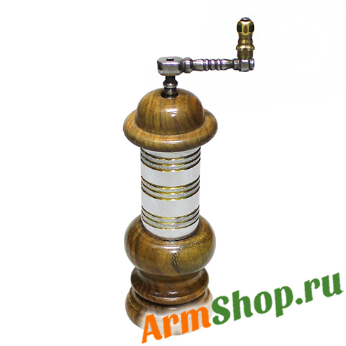 Кофемолка ручная из дерева и латуни SN:10124