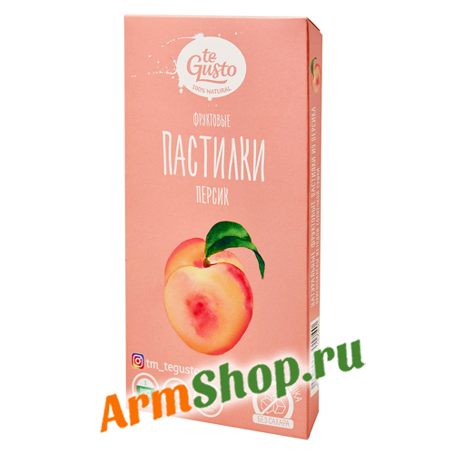 Фруктовые пастилки "Персик" 90 гр "te Gusto"