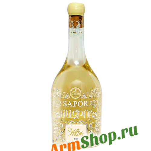 Вино Армянское "SAPOR" Белое сухое 0,75 л 13% 2020 "Иджеванский ВКЗ"