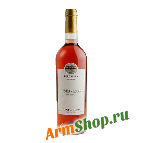 Вино "Гиши и Роза" Полусладкий винный коктейль 0,75 л 12% "BERDASHEN"