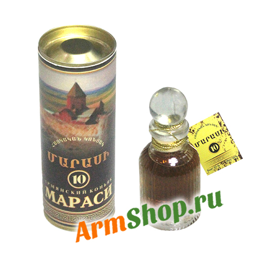 Коньяк МАРАСИ в тубе 0,05 л 40% 10 лет Мараси КД