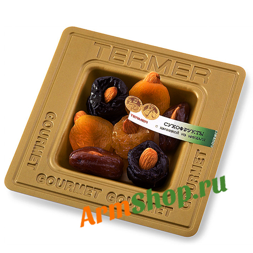 Сухофрукты с начинкой из миндаля, TER-MER, 100 гр