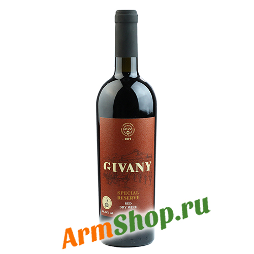 Армянское Вино "Givany Special Reserve" Красное сухое 0,75 л 14% 2019 "Noyan Vaz"