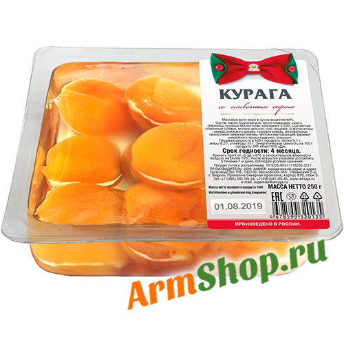 Сливочный сыр мягкий в кураге 250 гр "AMYGA"