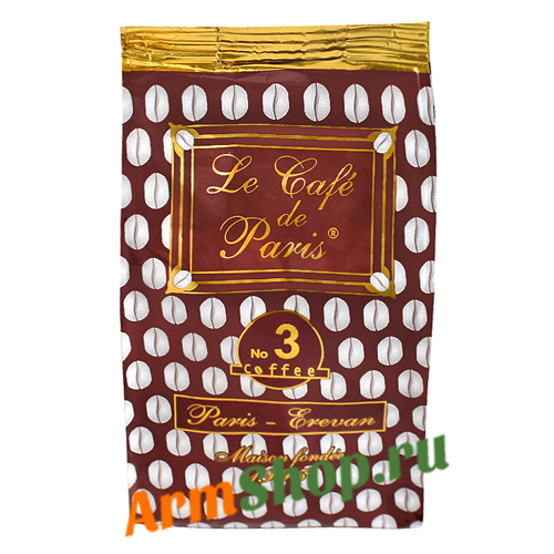 Кофе натуральный жареный молотый "Le Café Paris" №3 100 гр