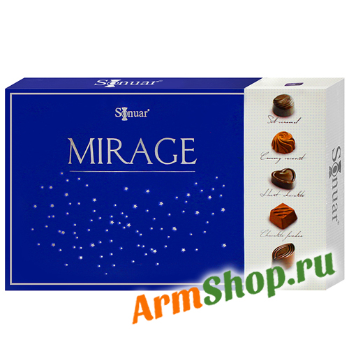 Набор шоколадных конфет "Мираж" синий 320гр "Sonuar"