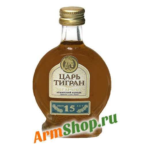 Коньяк Армянский "Царь Тигран" 15 лет выдержки 0,05 л 40% "Грейт Велли АВКЗ"