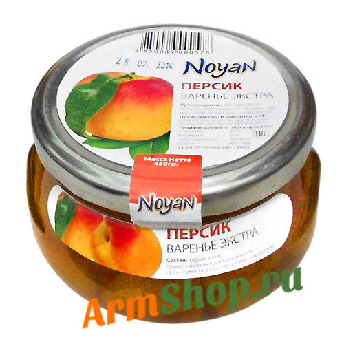 Варенье из Персиков 450 гр ООО "Ноян" 