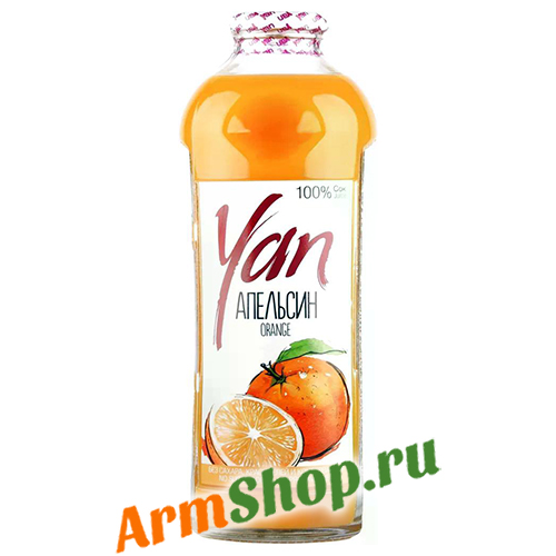 Натуральный Апельсиновый Сок "Yan" 0,930 л ст. "СИС Натурал"
