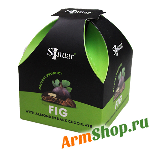 Набор конфет Инжир с миндалем в шоколаде 150гр "Sonuar"