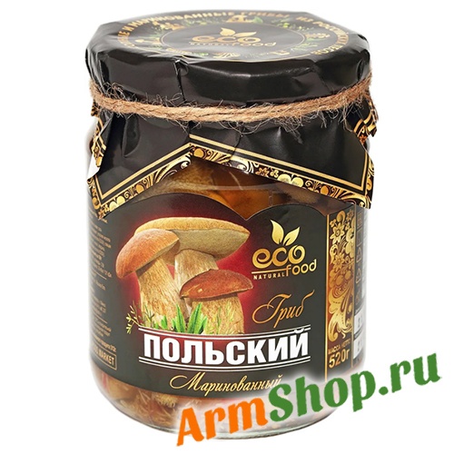 Гриб Польский маринованный 520 гр "Эко Фуд"