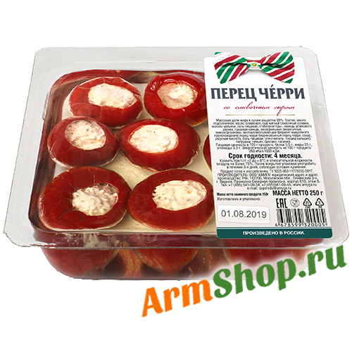 Сливочный сыр мягкий в перце черри 250 гр "AMYGA"