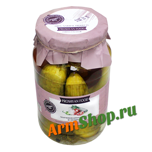 Огурцы и помидоры маринованные 950 г. "PROSHYAN FOOD"