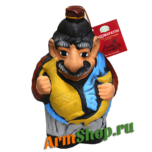 Вино красное полусладкое Киндзмараули ГРУЗИН С КУВШИНОМ 1,0л 10,5-13% Кварельский погреб