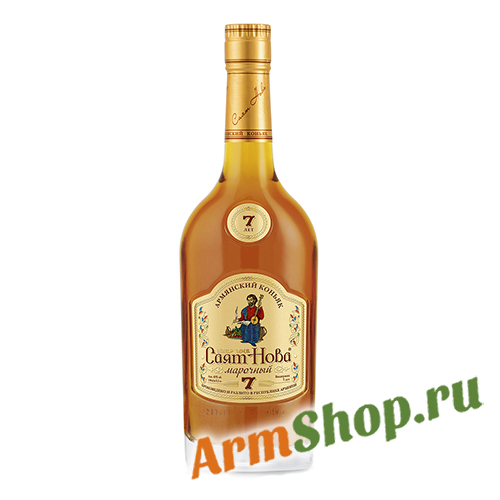 Коньяк Армянский "Саят Нова" марочный 7 лет выдержки 0,5л 40% "Егвардский ВКЗ"