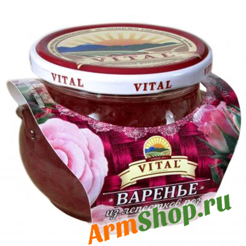 Варенье из Лепестков роз 430 гр "VITAL" 