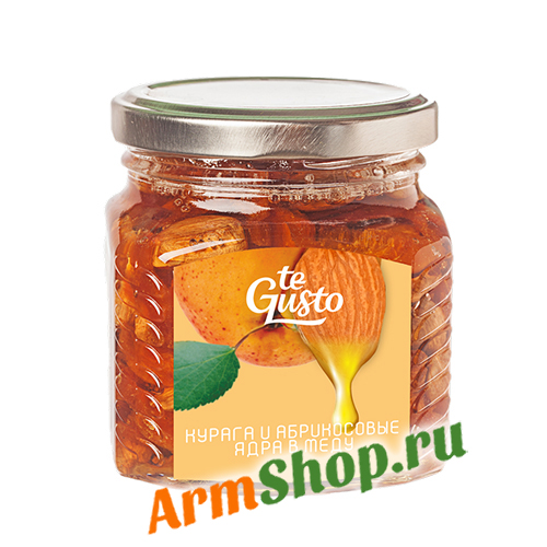 Абрикосовые ядра и Курага в меду 300 гр "te Gusto"