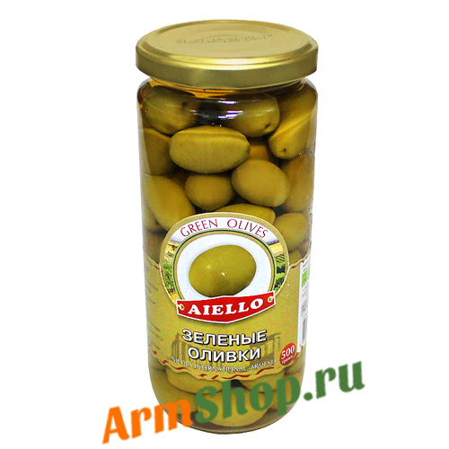Оливки Зеленые 500 гр "Aiello "