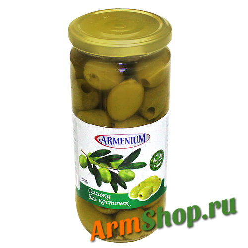 Оливки без косточки Armenium, 500 г.