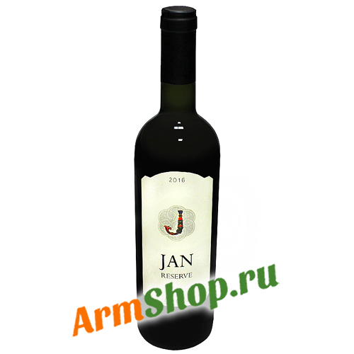 Вино "JAN RESERVE" Красное сухое 0,75 л 14,2% 2016 "Геворкян Винный Завод"
