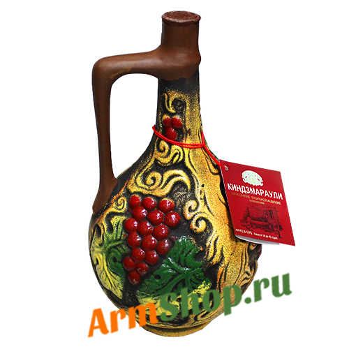 Вино Киндзмараули Красное полусладкое "Кувшин" 2,0л 10,5-13% "Кварельский погреб"