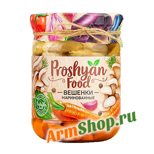 Вешенки маринованные 450 гр "PROSHYAN FOOD"