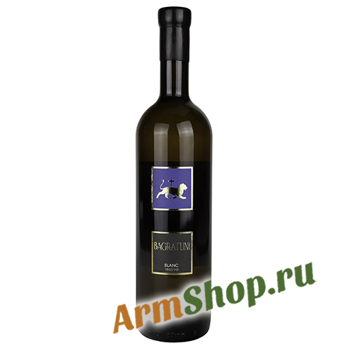 Армянское Вино сортовое марочное "Bagratuni" Blanc Reserve Белое сухое 0,75 л 14,5% ООО "МАРАН"