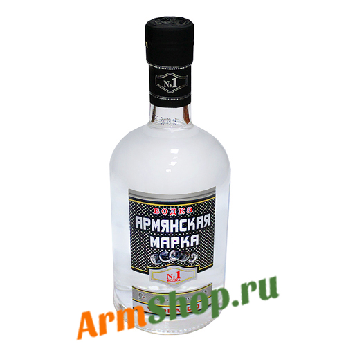 Водка АРМЯНСКАЯ МАРКА №1, 0,5 л 40% "Веди Алко" NEW