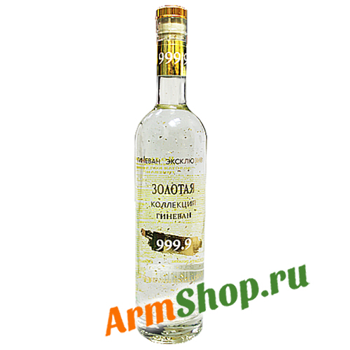 Водка Армянская Пшеничная "Гиневан" Золотая Коллекция 0,7л 40% "Ереван Алко"