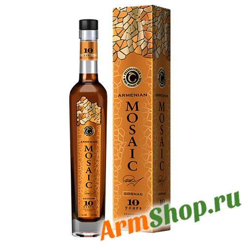 Коньяк Армянский Коллекция "Армянская мозаика" 0,5л 40% 10 лет выдержки в п/у "Шахназарян ВКД" NEW