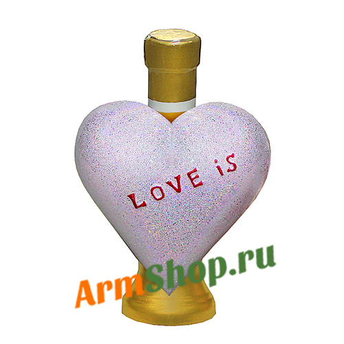 Коньяк Сердце серебряное 0,25 л 40% 10 лет выдержки "СИС АЛКО"