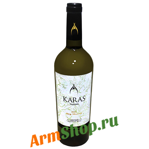  Вино "Karas Мускат" Белое сухое 0,75 л 14,2% 2016 "Armavir Vineyards"