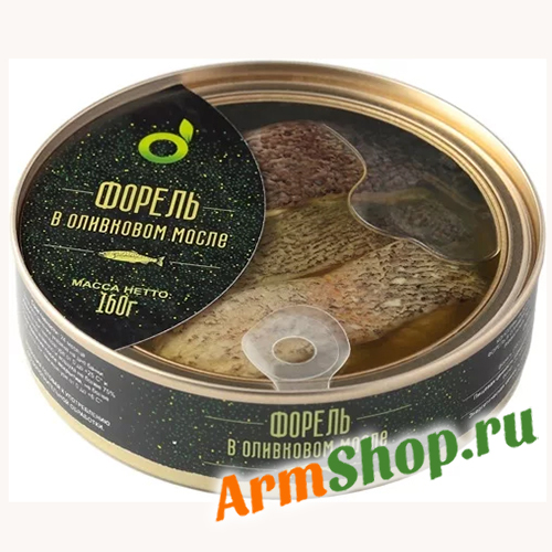 Форель в оливковом масле 160г "Эко Фуд"