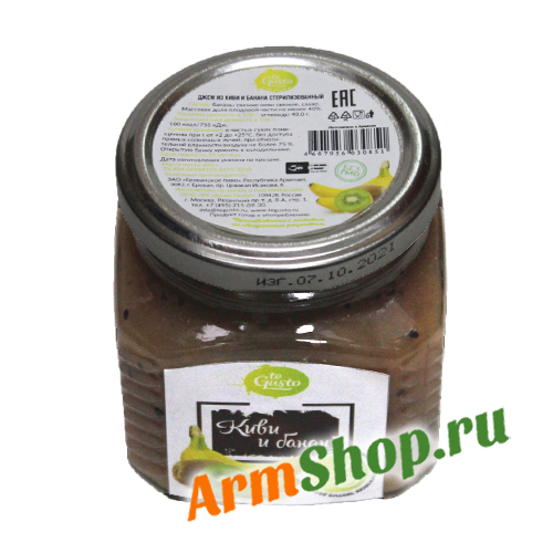 Джем из киви и банана 330 гр "te Gusto"