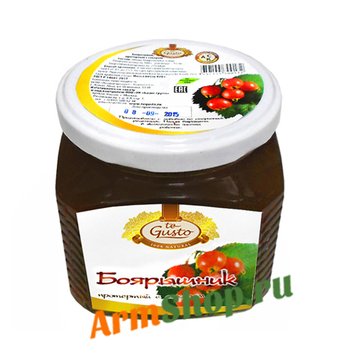 Боярышник протертый с сахаром 470 гр "te Gusto"