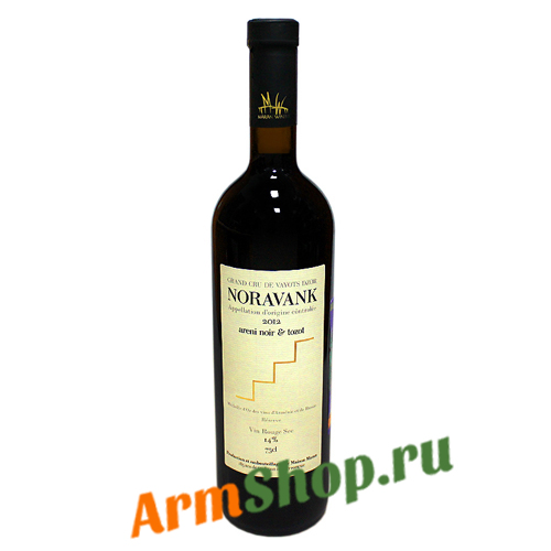 Вино "Нораванк" Reserve Красное сухое 0,75л 14% 2012 Маран