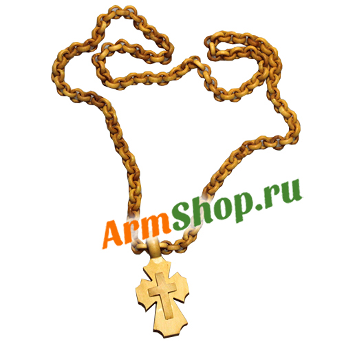 Подвеска деревянный крест 