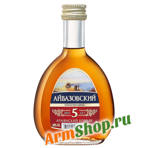 Коньяк Армянский Миньон "Айвазовский" 5 лет выдержки 0,05л 40% "МАП"