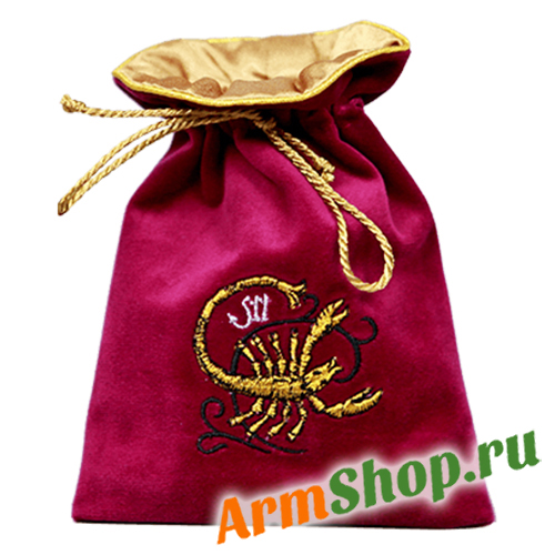 ПОДАРОЧНЫЙ МЕШОЧЕК СО ЗНАКОМ ЗОДИАКА (СКОРПИОН)
