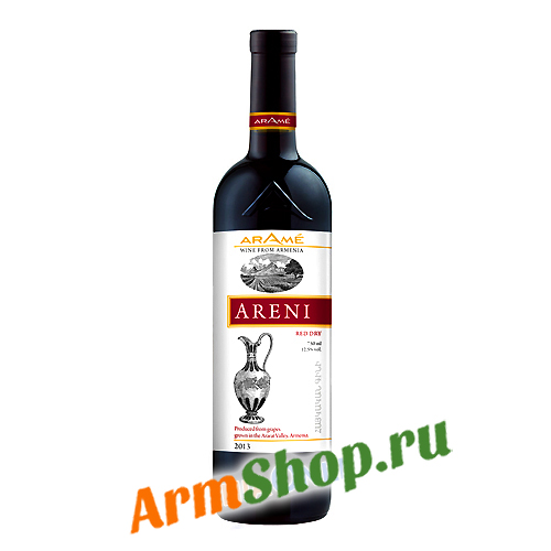 Вино "Араме" Виноградное АРЕНИ Красное сухое 0,75л 12,5% 