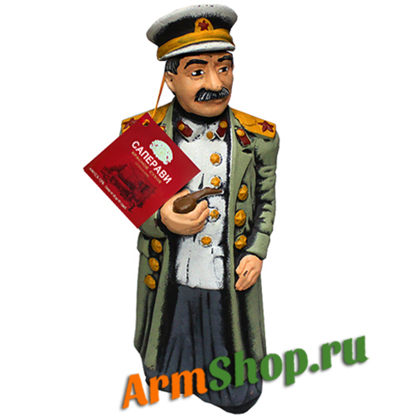 Вино Саперави красное сухое СТАЛИН В ШИНЕЛИ 10,5-13% 2,0л Кварельский погреб 