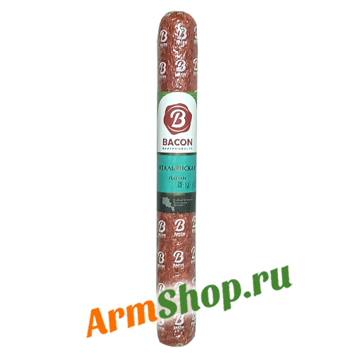 Колбаса сырокопченая Итальянская 400 гр "Бекон Продукт" 