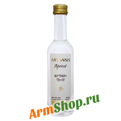 Водка Армянская Миньон Арцах "Абрикосовый" 0,05л 50% "Оганян Бренди"