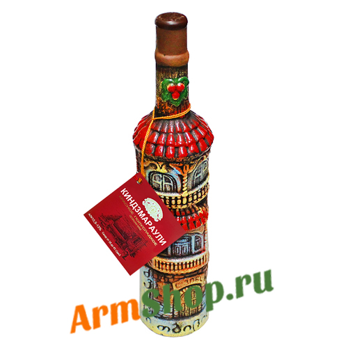 Вино Алазанская Долина красное полусладкое  "Старый Тбилиси" 0,75л 10,5-13% "Кварельский погреб"