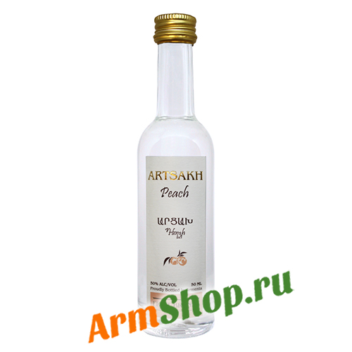 Водка Армянская Миньон Арцах "Персиковый" 0,05л 50% "Оганян Бренди"